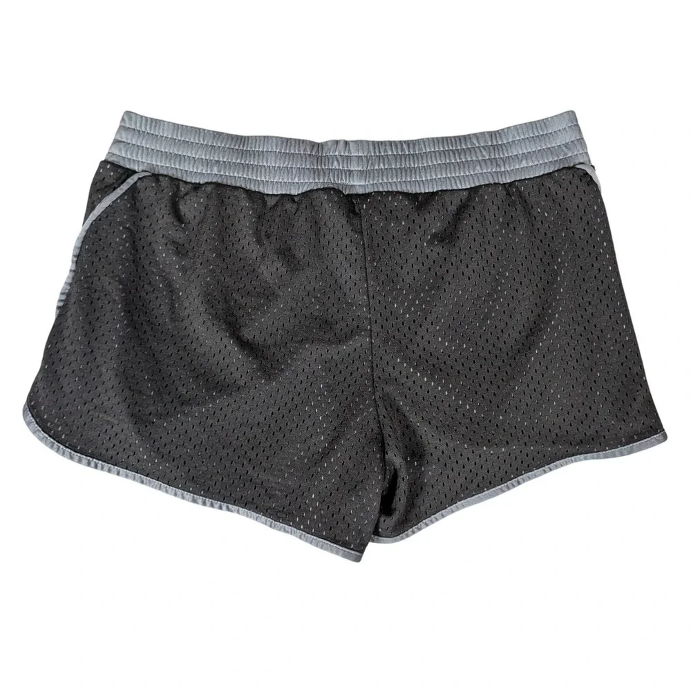Champion Duo Dry Mens Black Grey Mesh Athletic Running Shorts Elastic Waist